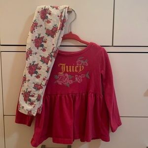 Juicy Couture long sleeve shirt and matching leggings